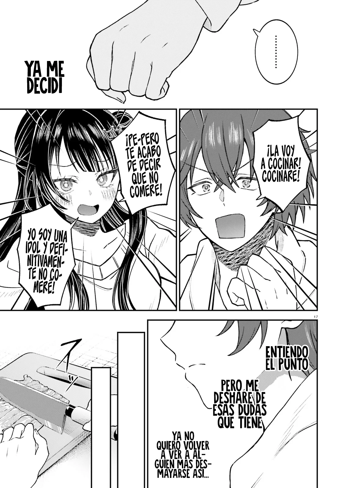 Ore no Haitoku Meshi wo Onedari Sezu ni Irarenai, Otonari no Top Idol-sama Capítulo 1 - Page 17