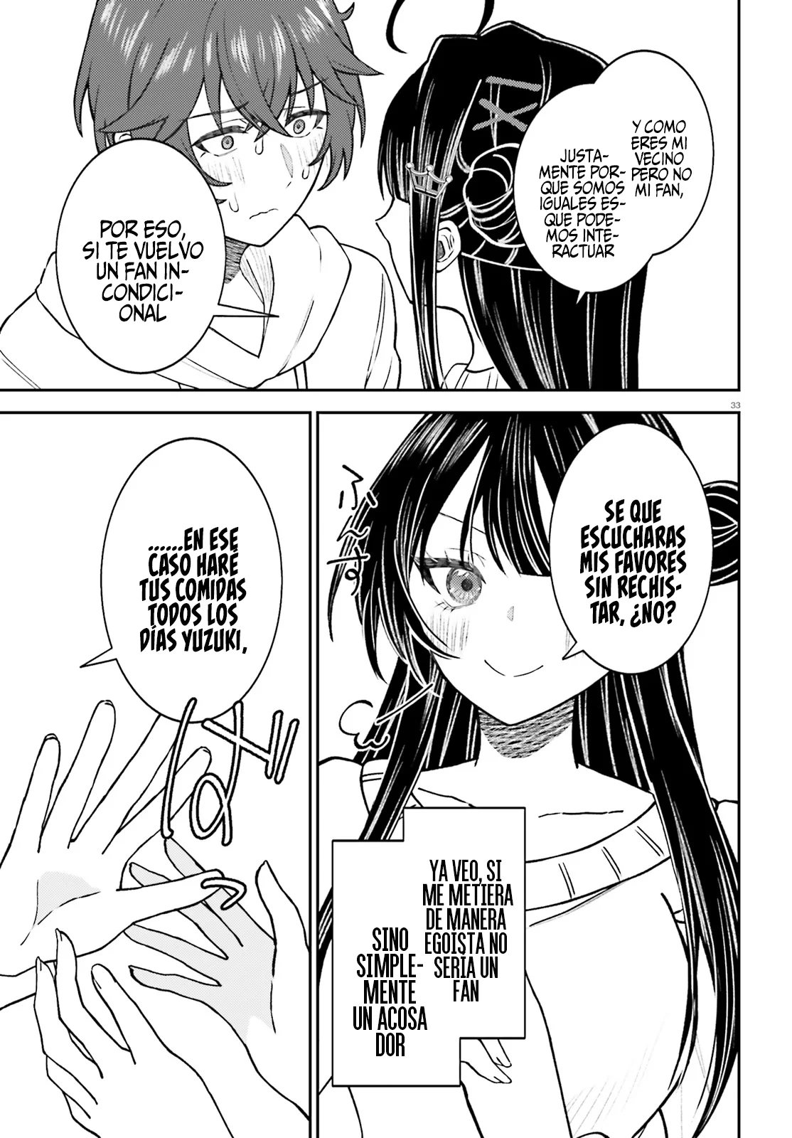 Ore no Haitoku Meshi wo Onedari Sezu ni Irarenai, Otonari no Top Idol-sama Capítulo 1 - Page 33