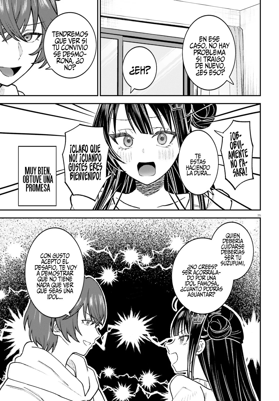 Ore no Haitoku Meshi wo Onedari Sezu ni Irarenai, Otonari no Top Idol-sama Capítulo 1 - Page 35