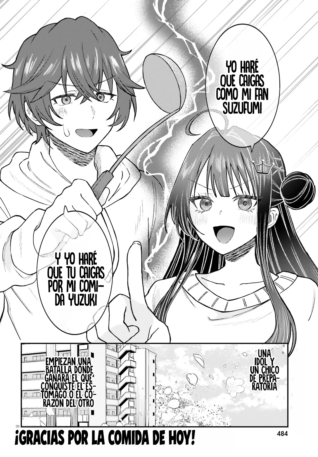 Ore no Haitoku Meshi wo Onedari Sezu ni Irarenai, Otonari no Top Idol-sama Capítulo 1 - Page 36