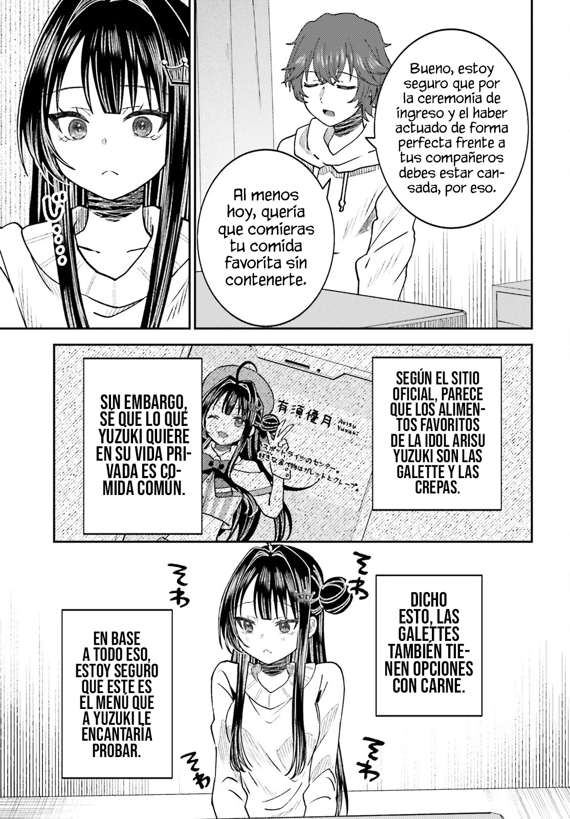 Ore no Haitoku Meshi wo Onedari Sezu ni Irarenai, Otonari no Top Idol-sama Capítulo 5 - Page 14