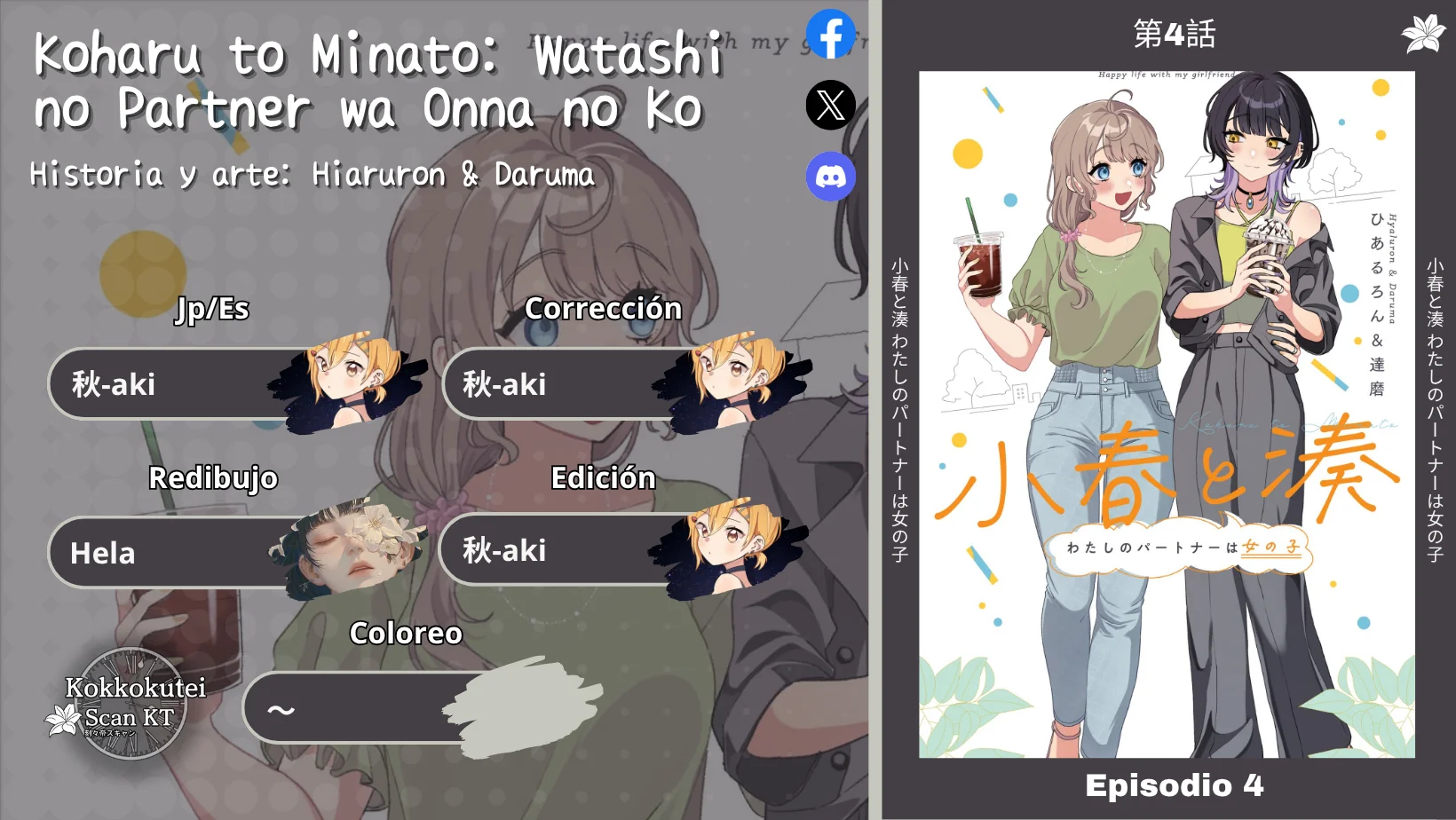 Koharu to Minato: Watashi no Partner wa Onna no Ko Capítulo 4 - Page 1
