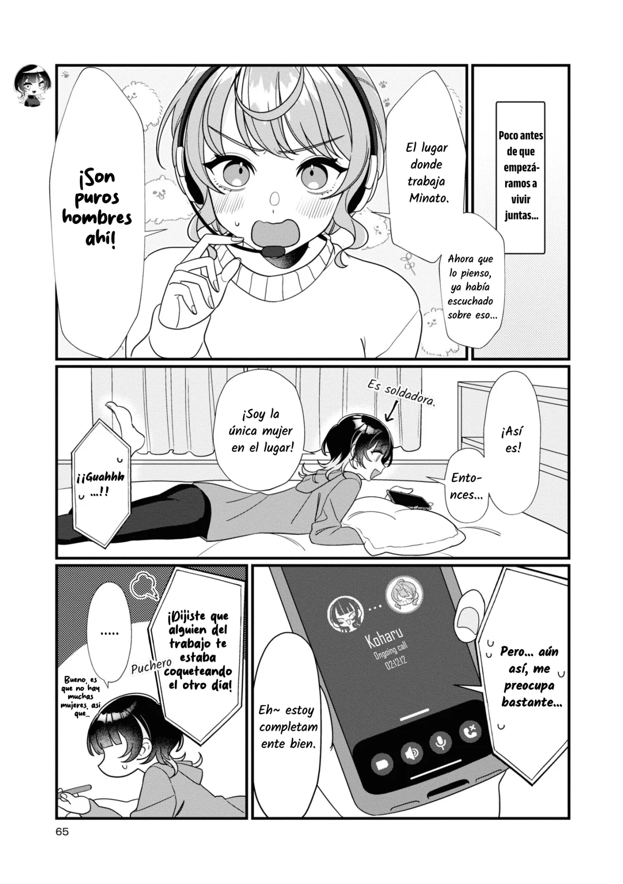 Koharu to Minato: Watashi no Partner wa Onna no Ko Capítulo 6 - Page 6