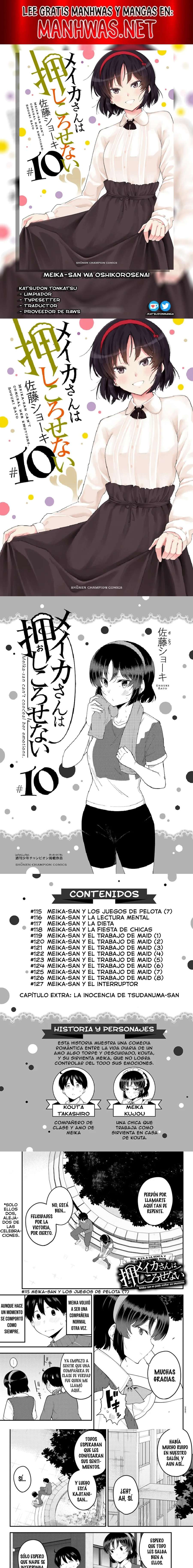 Meika-san wa Oshikorosenai Capítulo 115 - Page 1