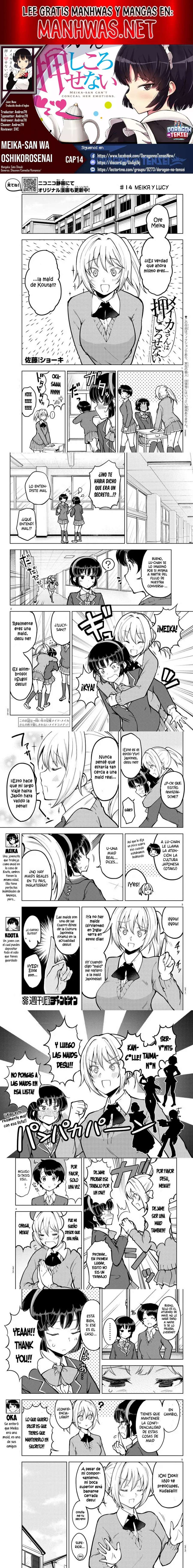 Meika-san wa Oshikorosenai Capítulo 14 - Page 1