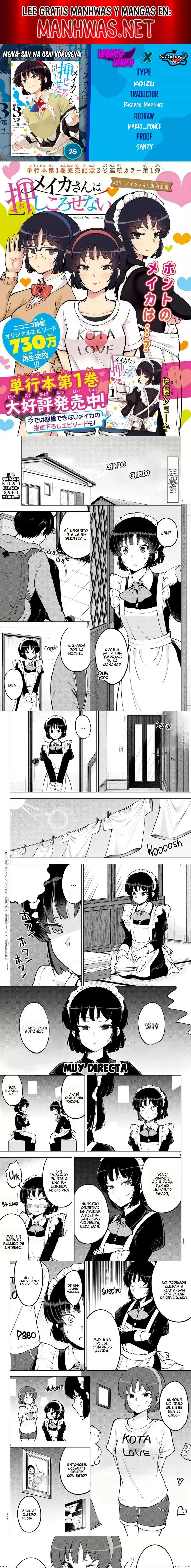 Meika-san wa Oshikorosenai Capítulo 25 - Page 1