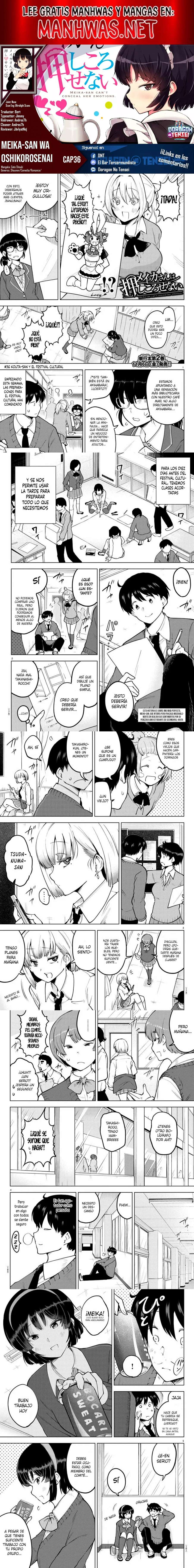 Meika-san wa Oshikorosenai Capítulo 36 - Page 1