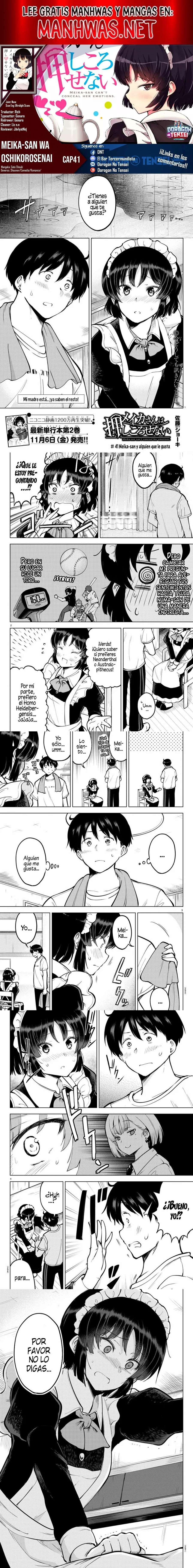 Meika-san wa Oshikorosenai Capítulo 41 - Page 1