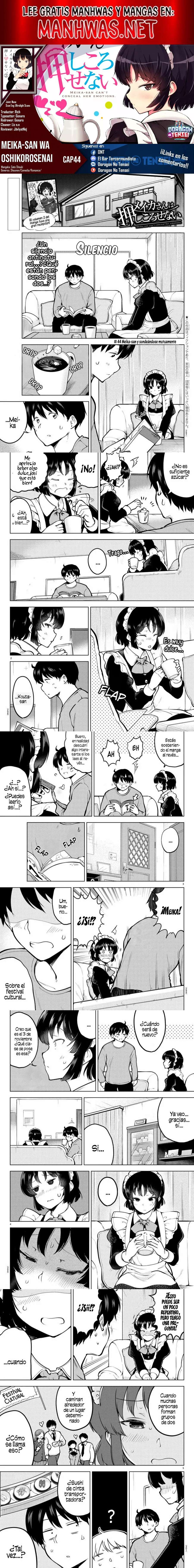 Meika-san wa Oshikorosenai Capítulo 44 - Page 1