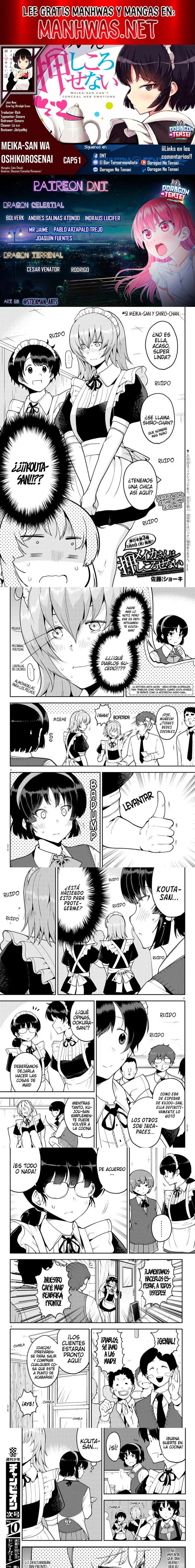 Meika-san wa Oshikorosenai Capítulo 51 - Page 1