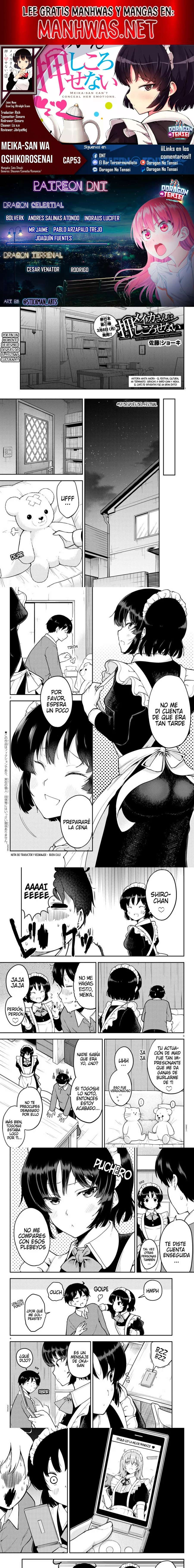 Meika-san wa Oshikorosenai Capítulo 53 - Page 1