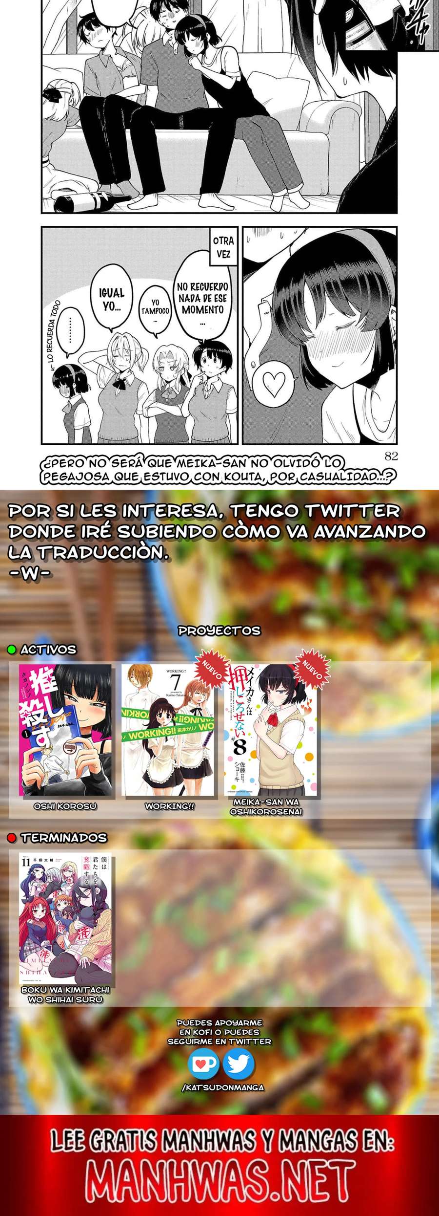 Meika-san wa Oshikorosenai Capítulo 96 - Page 3