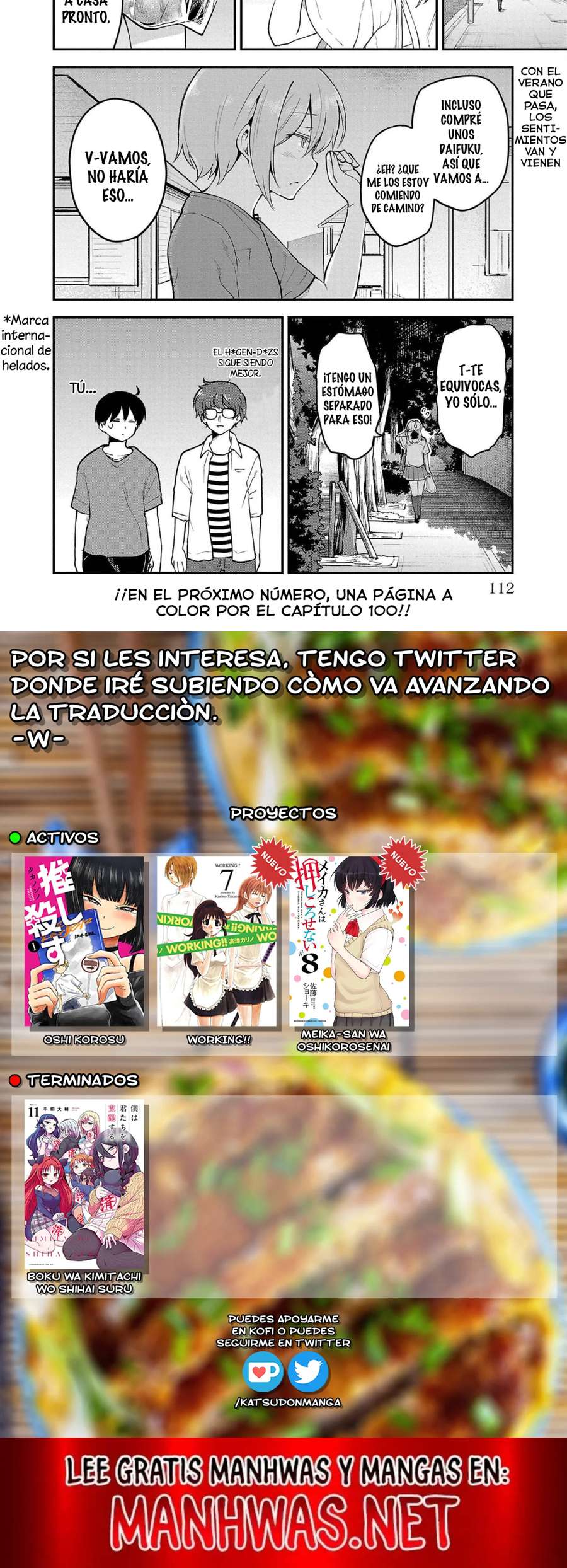 Meika-san wa Oshikorosenai Capítulo 99 - Page 3