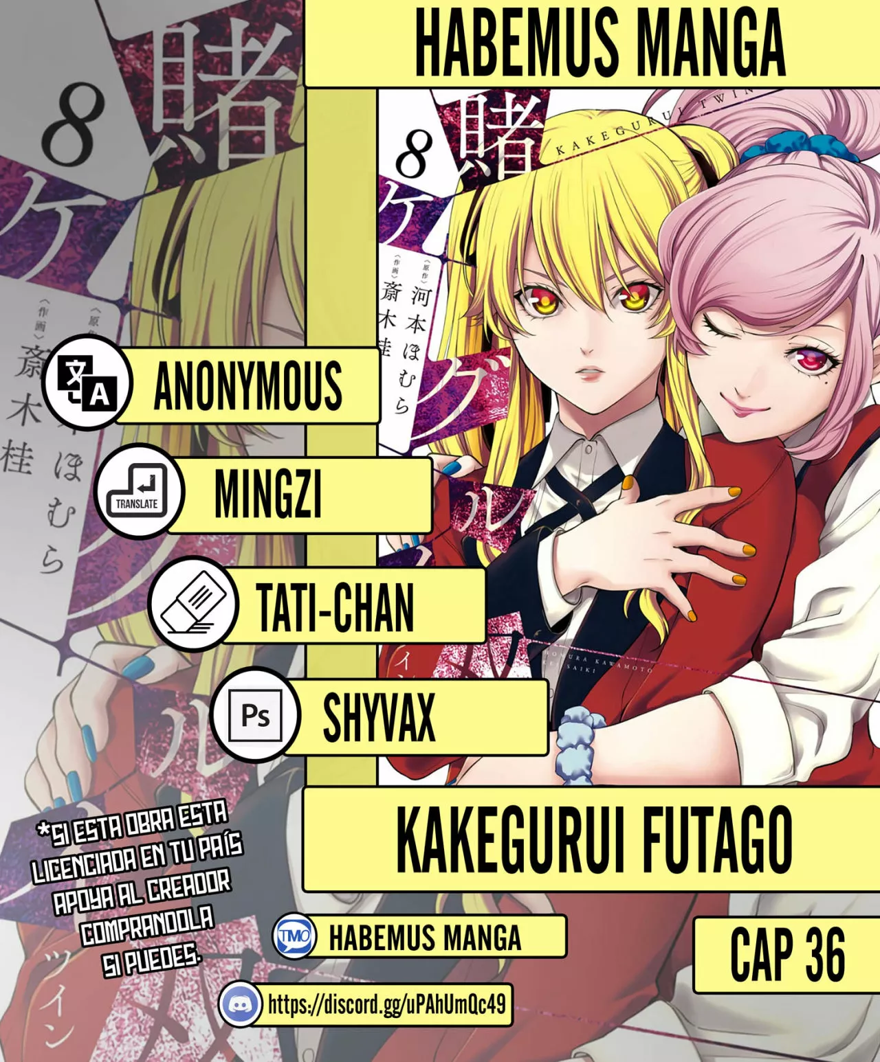 Kakegurui Twin Capítulo 36 - Page 1