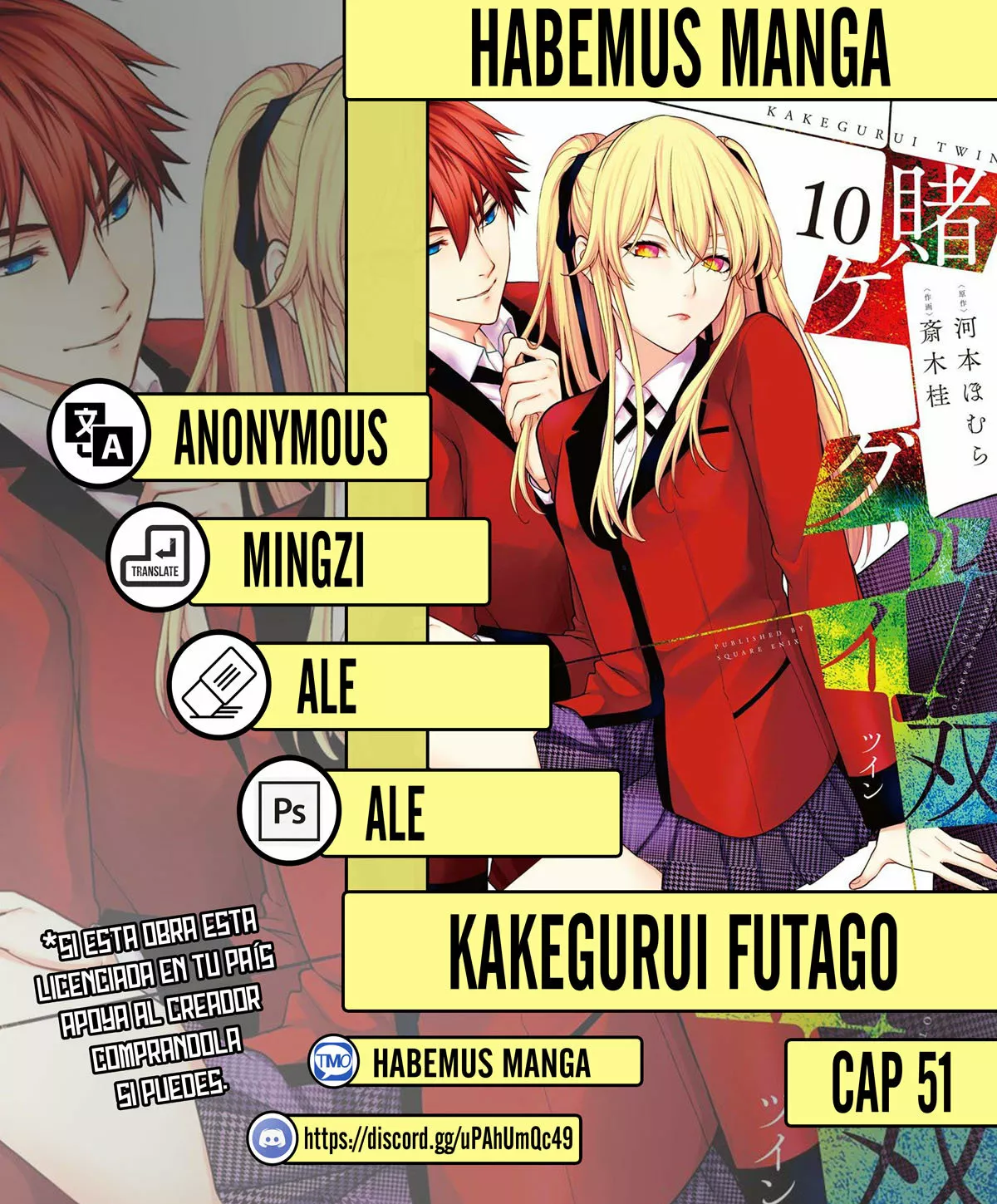 Kakegurui Twin Capítulo 51 - Page 1