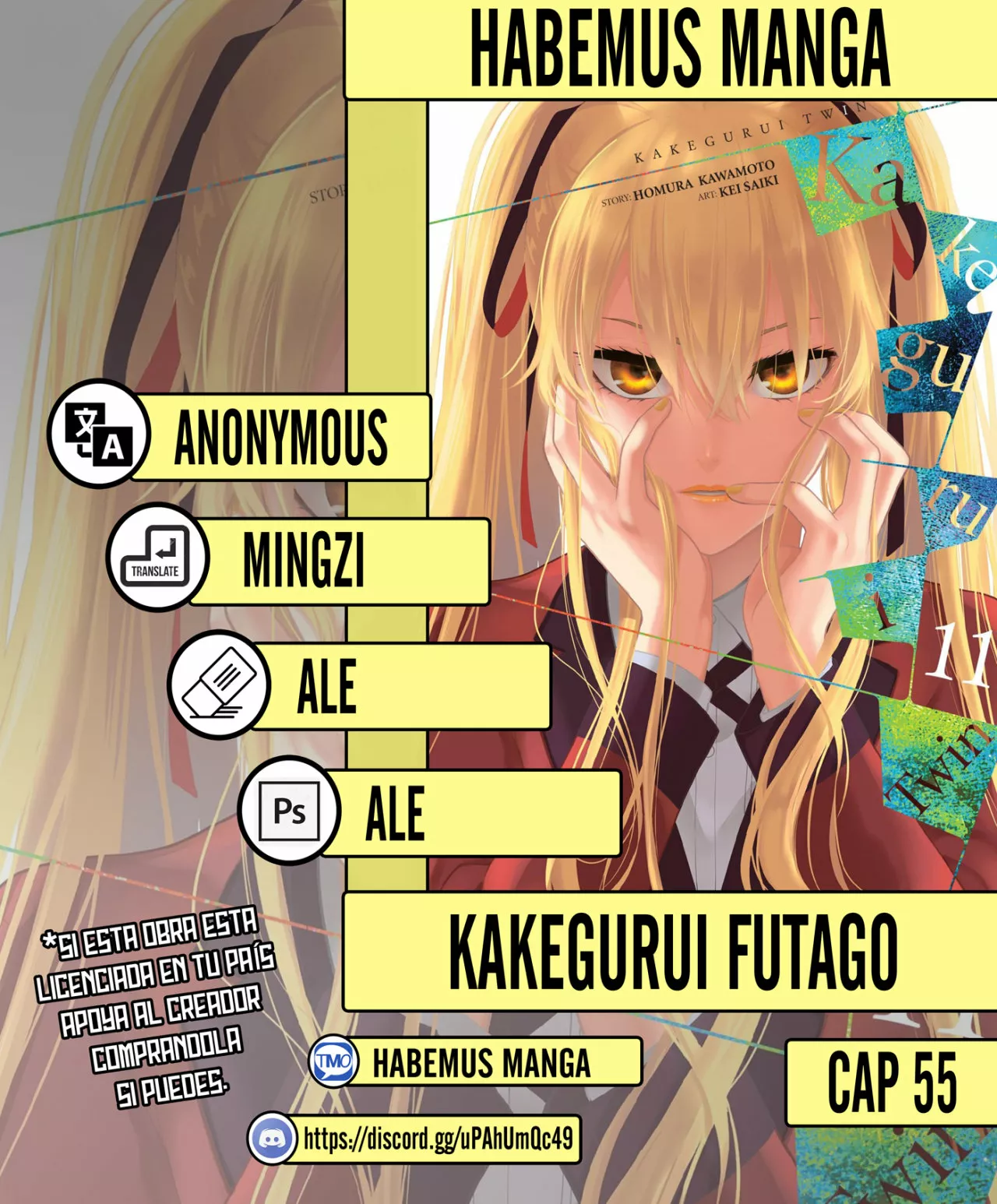 Kakegurui Twin Capítulo 55 - Page 1