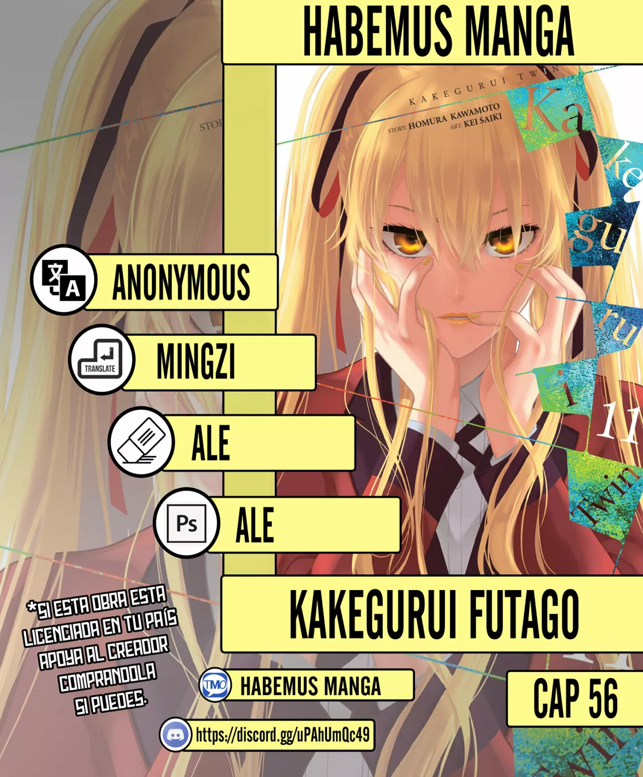 Kakegurui Twin Capítulo 56 - Page 1