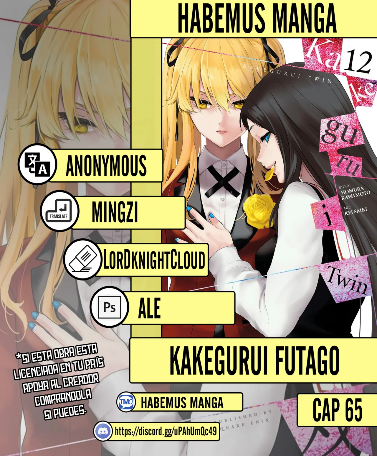 Kakegurui Twin Capítulo 65 - Page 1