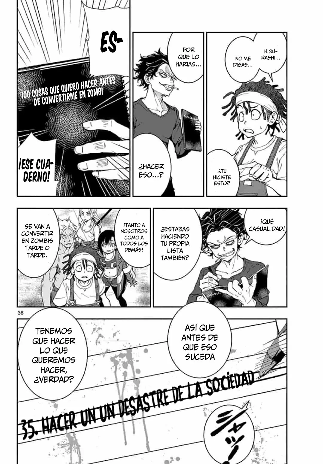 Zom 100: Zombie ni Naru made ni Shitai 100 no Koto Capítulo 17 - Page 33