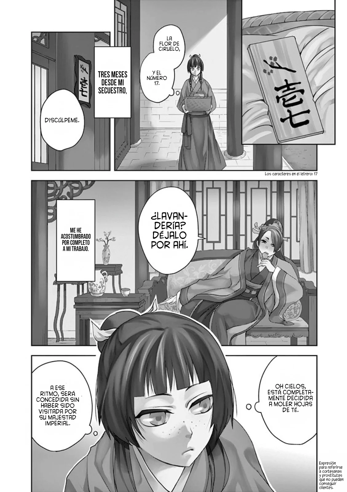 Los Diarios de la Boticaria. – El Diario de los Misterios del Palacio Interior de MaoMao. Capítulo 1 - Page 6