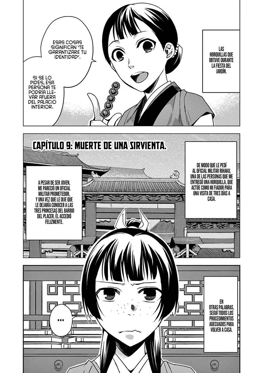 Los Diarios de la Boticaria. – El Diario de los Misterios del Palacio Interior de MaoMao. Capítulo 9 - Page 4