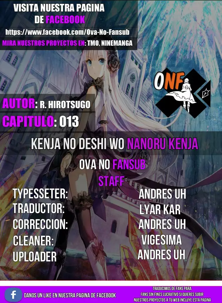 Kenja no Deshi wo Nanoru Kenja Capítulo 13 - Page 1