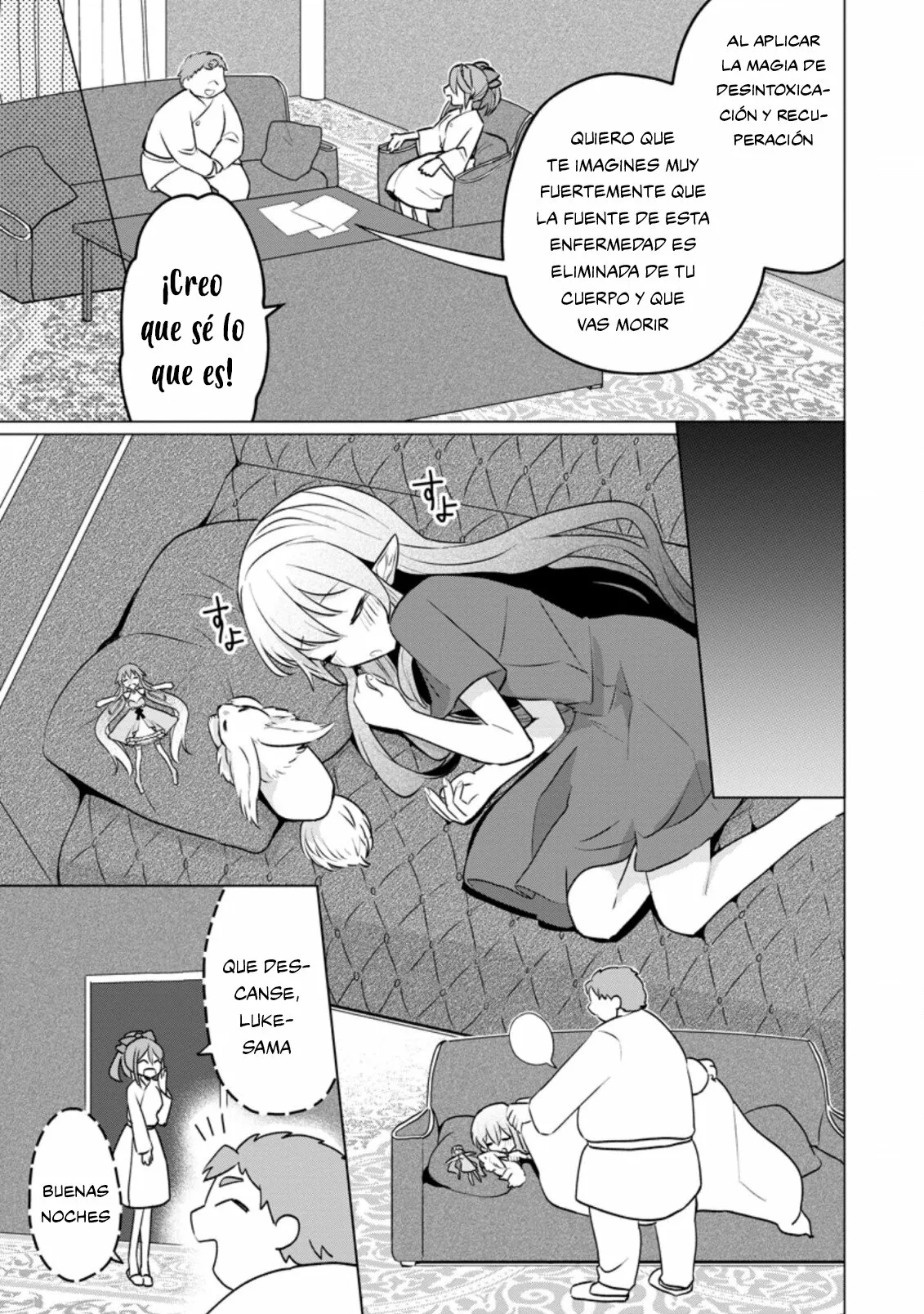 Tensei Saki ga Zannen Ouji Datta Ken: Ima wa Fukkin 1-kai mo Dekinai kedo Yasete Isekai Sukuimasu Capítulo 17 - Page 34