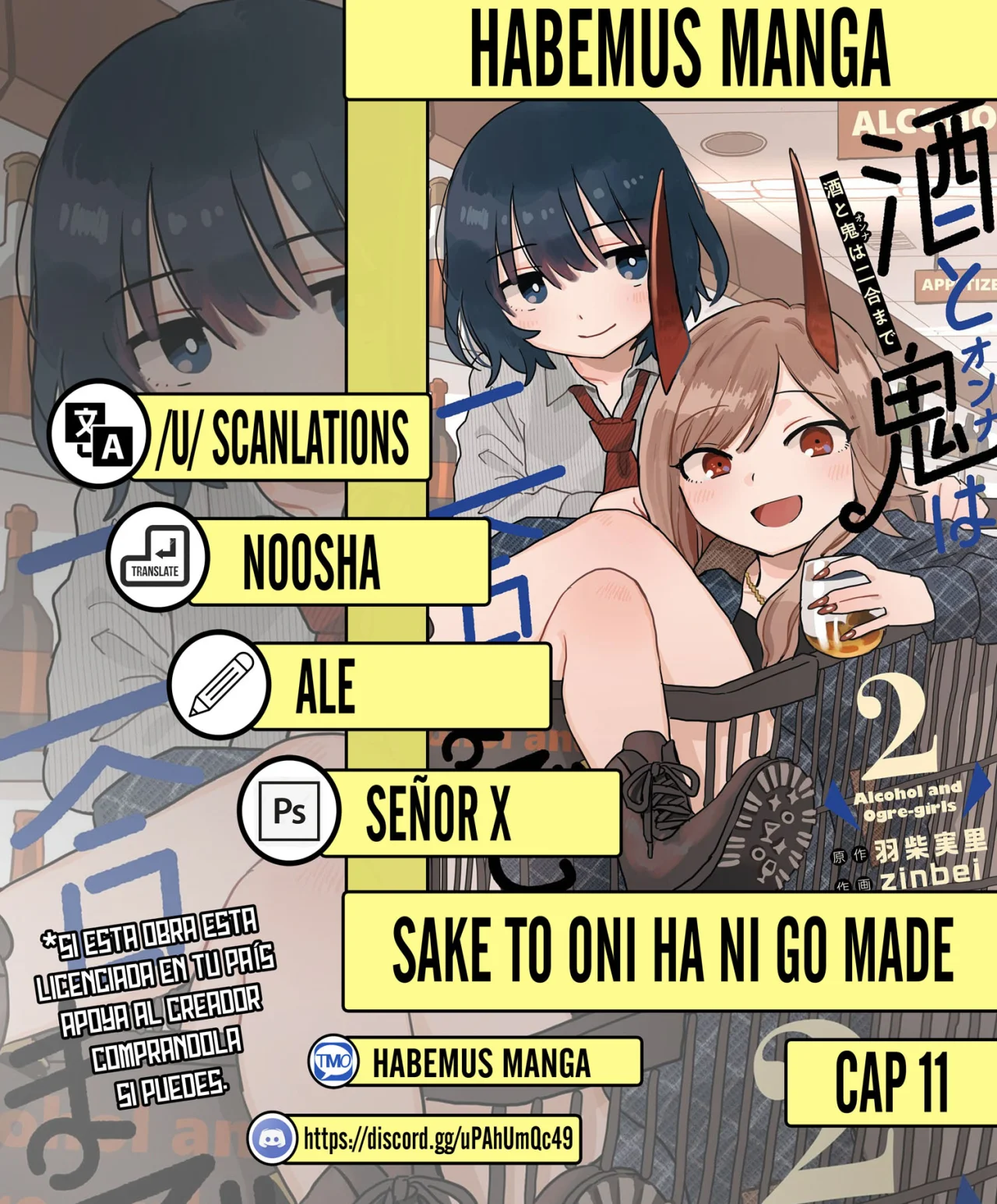 Sake to Onna wa Ni-gō made Capítulo 11 - Page 1