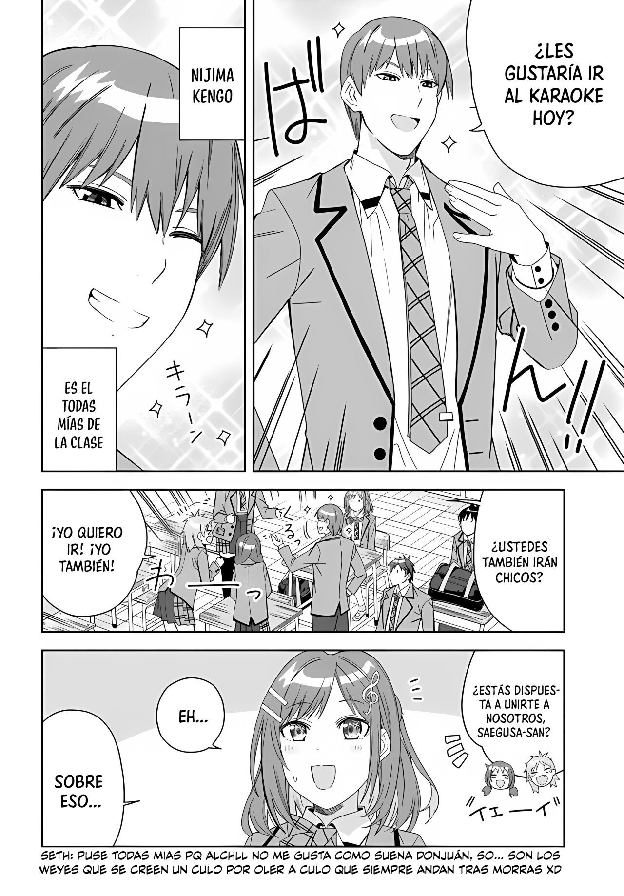 Classmate no Moto Idol ga, Tonikaku Kyodou Fushin Nan desu Capítulo 1 - Page 24