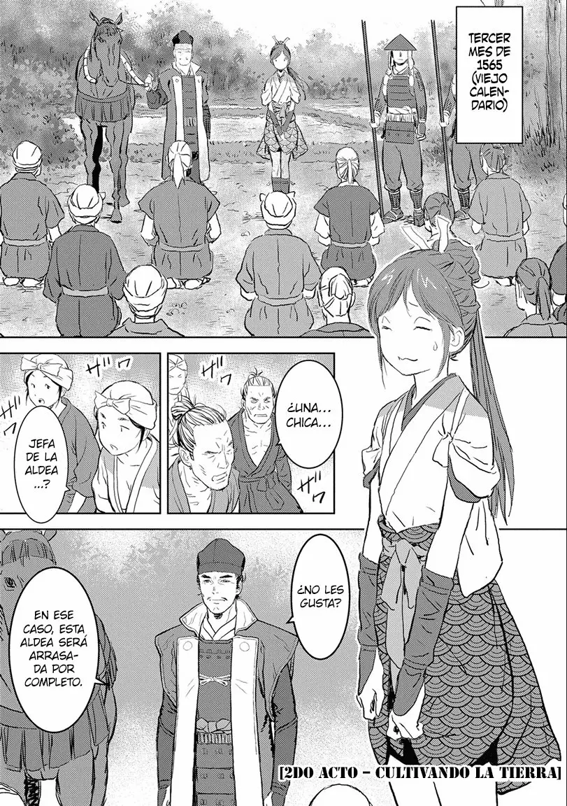 Sengoku Komachi Kuroutan: Noukou Giga Capítulo 2 - Page 2