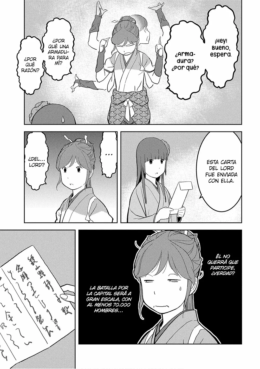 Sengoku Komachi Kuroutan: Noukou Giga Capítulo 23 - Page 12