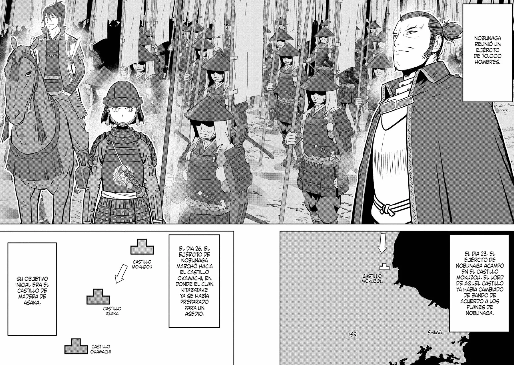 Sengoku Komachi Kuroutan: Noukou Giga Capítulo 39 - Page 10