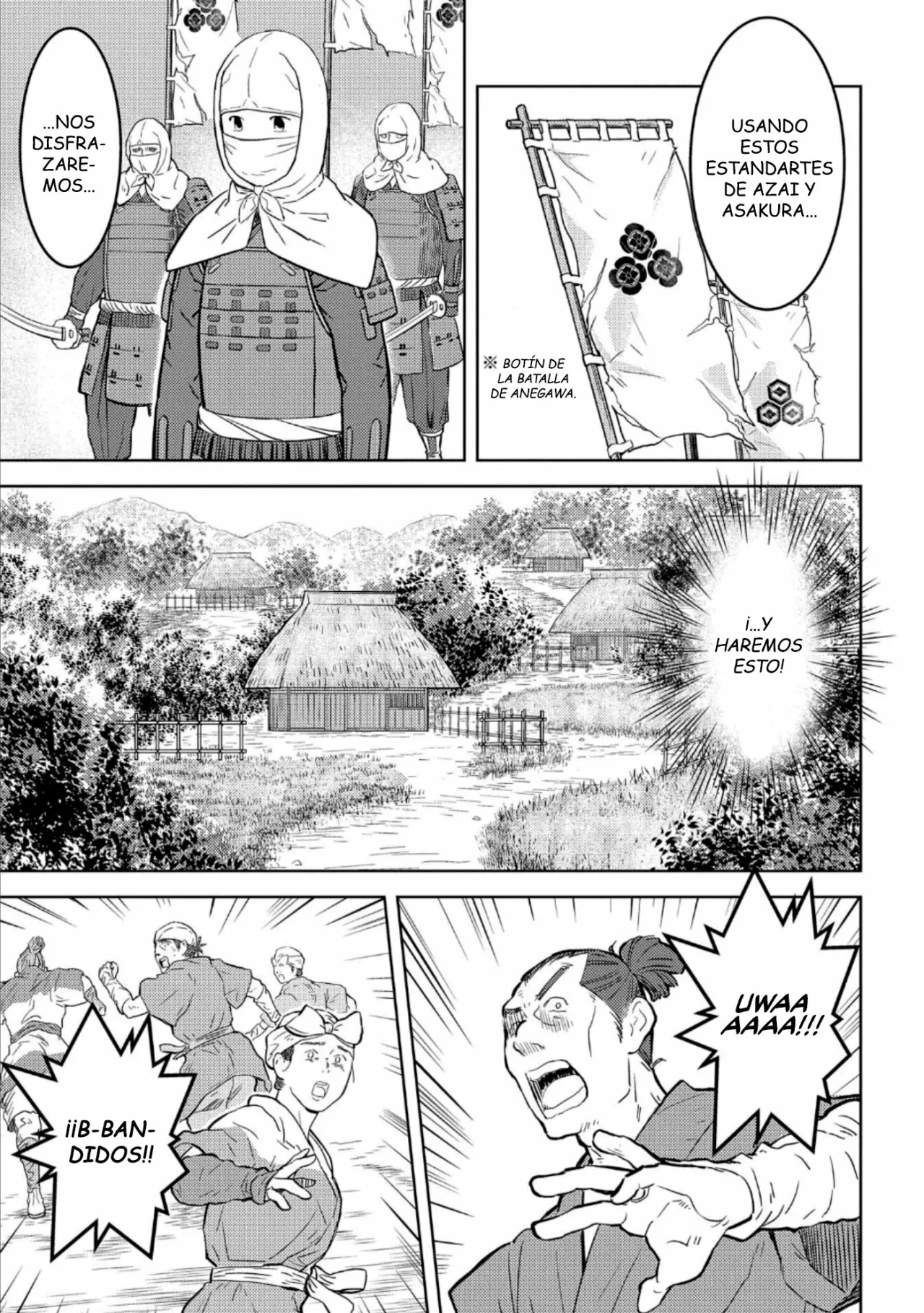 Sengoku Komachi Kuroutan: Noukou Giga Capítulo 48 - Page 11