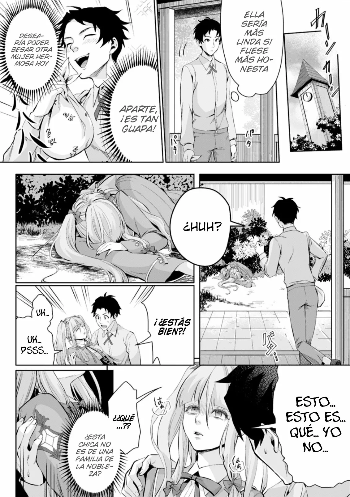 It seems that I was reincarnated into the world of a school otome game, but I was a background male student with cheats. Capítulo 2.2 - Page 2