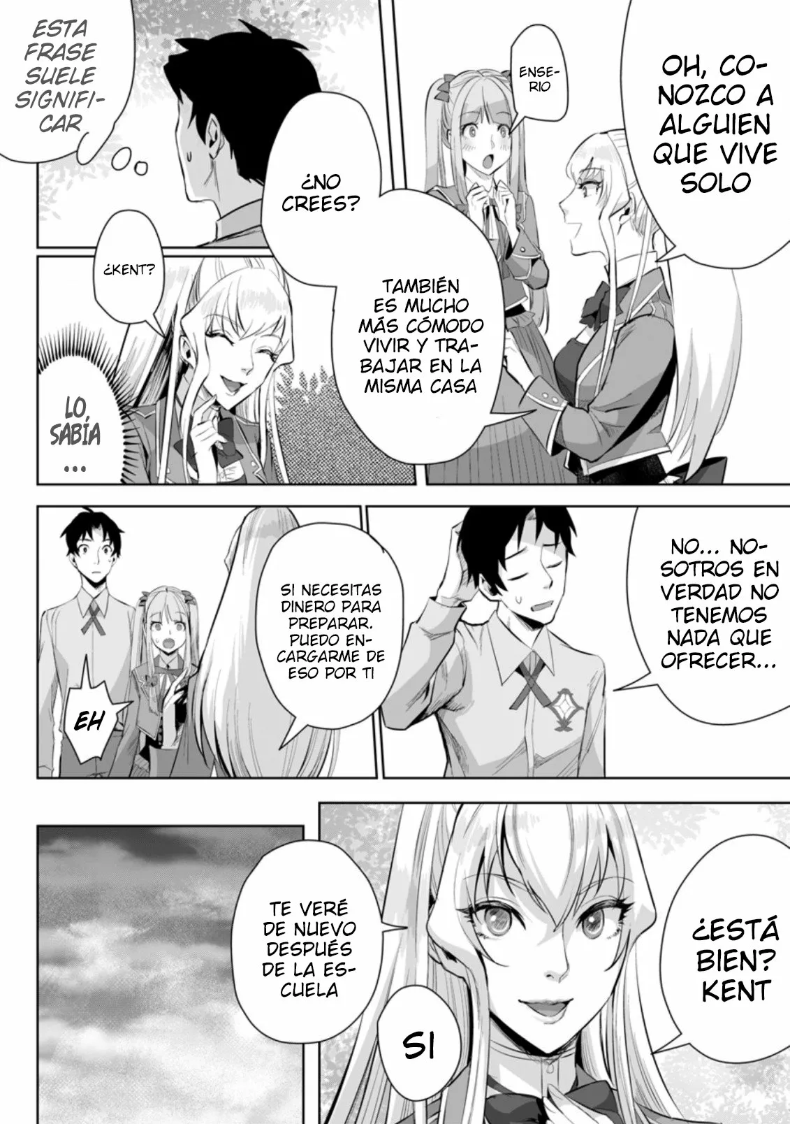 It seems that I was reincarnated into the world of a school otome game, but I was a background male student with cheats. Capítulo 2.2 - Page 8