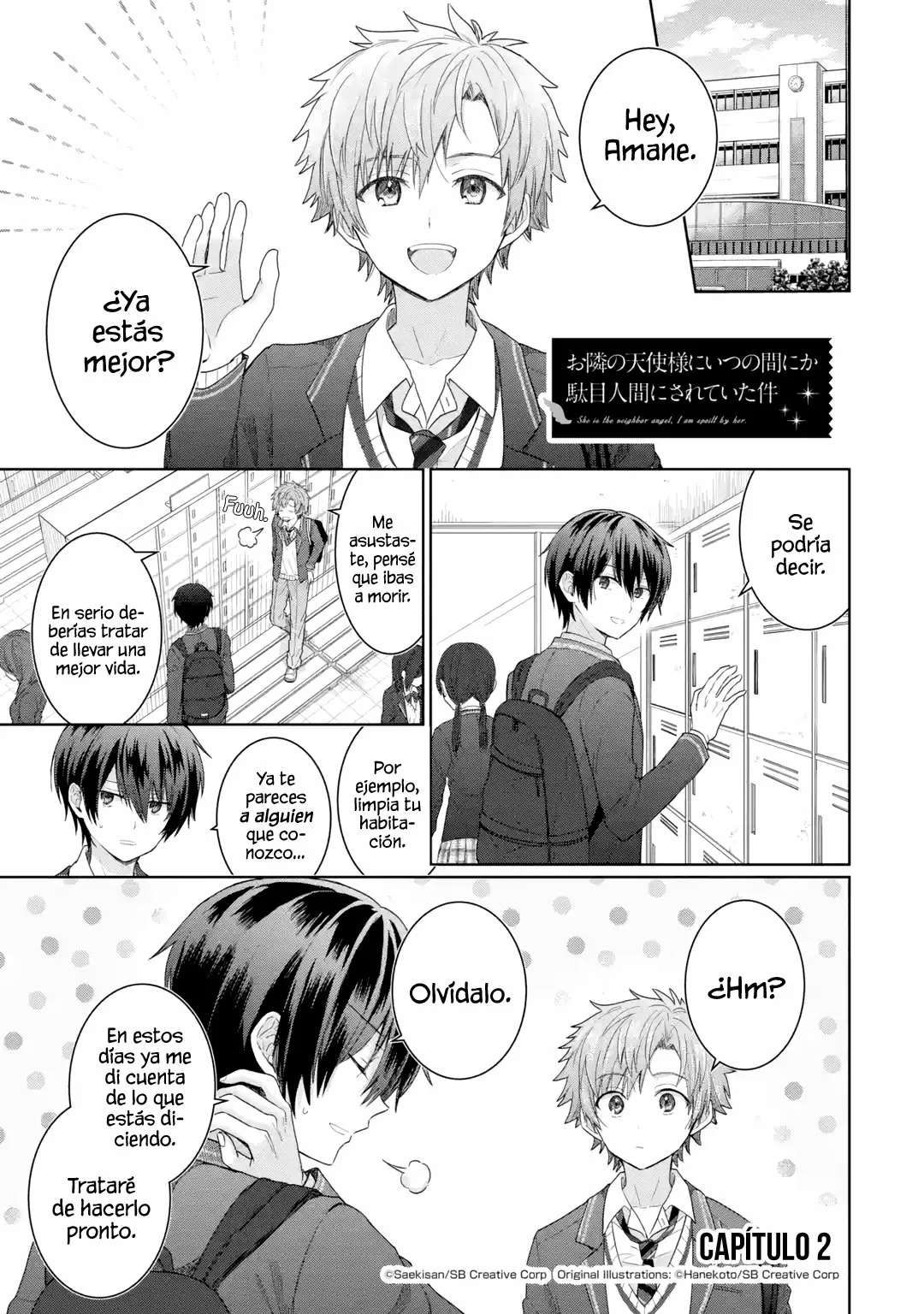 Otonari no Tenshi-sama ni Itsunomanika Dame Ningen ni Sareteita Ken Capítulo 2 - Page 2