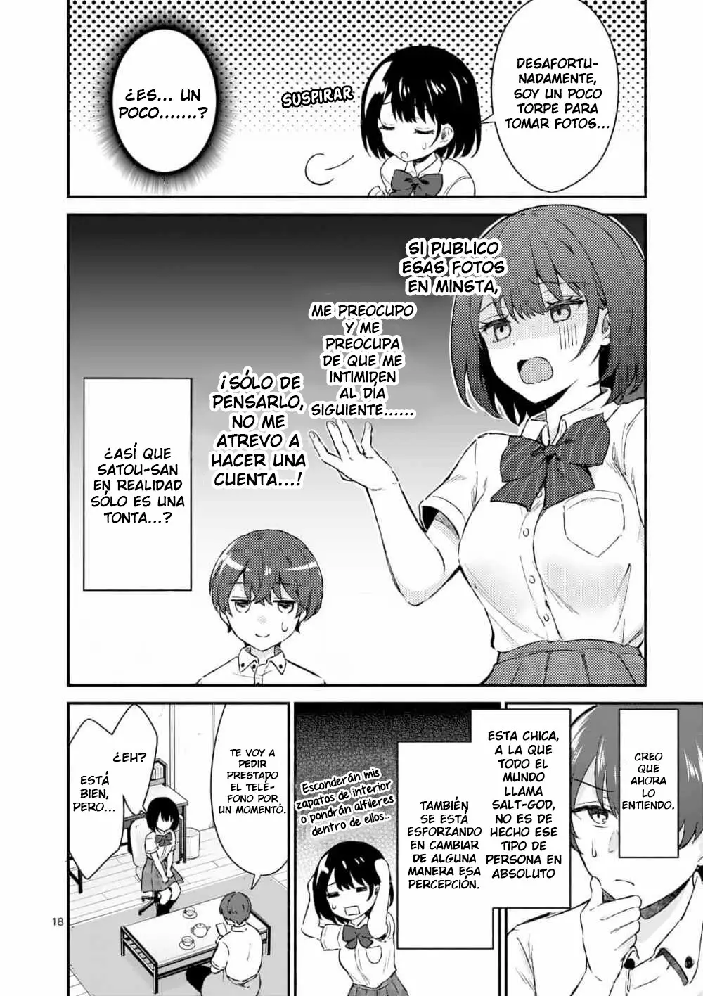 Shiotaiou no Sato-san ga Ore ni dake Amai Capítulo 1 - Page 18