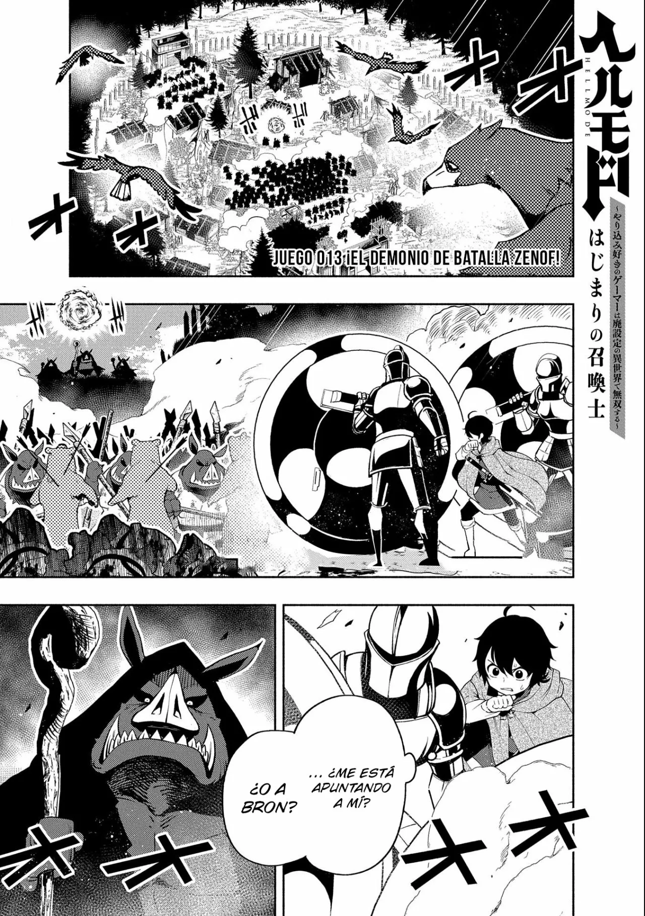 Hell Mode: Yarikomi Suki no Gamer wa Hai-settei no Isekai de Musou suru – Hajimari no Shoukanshi Capítulo 13 - Page 3