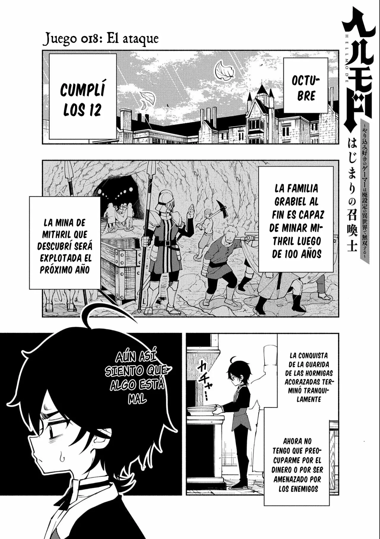 Hell Mode: Yarikomi Suki no Gamer wa Hai-settei no Isekai de Musou suru – Hajimari no Shoukanshi Capítulo 18 - Page 3