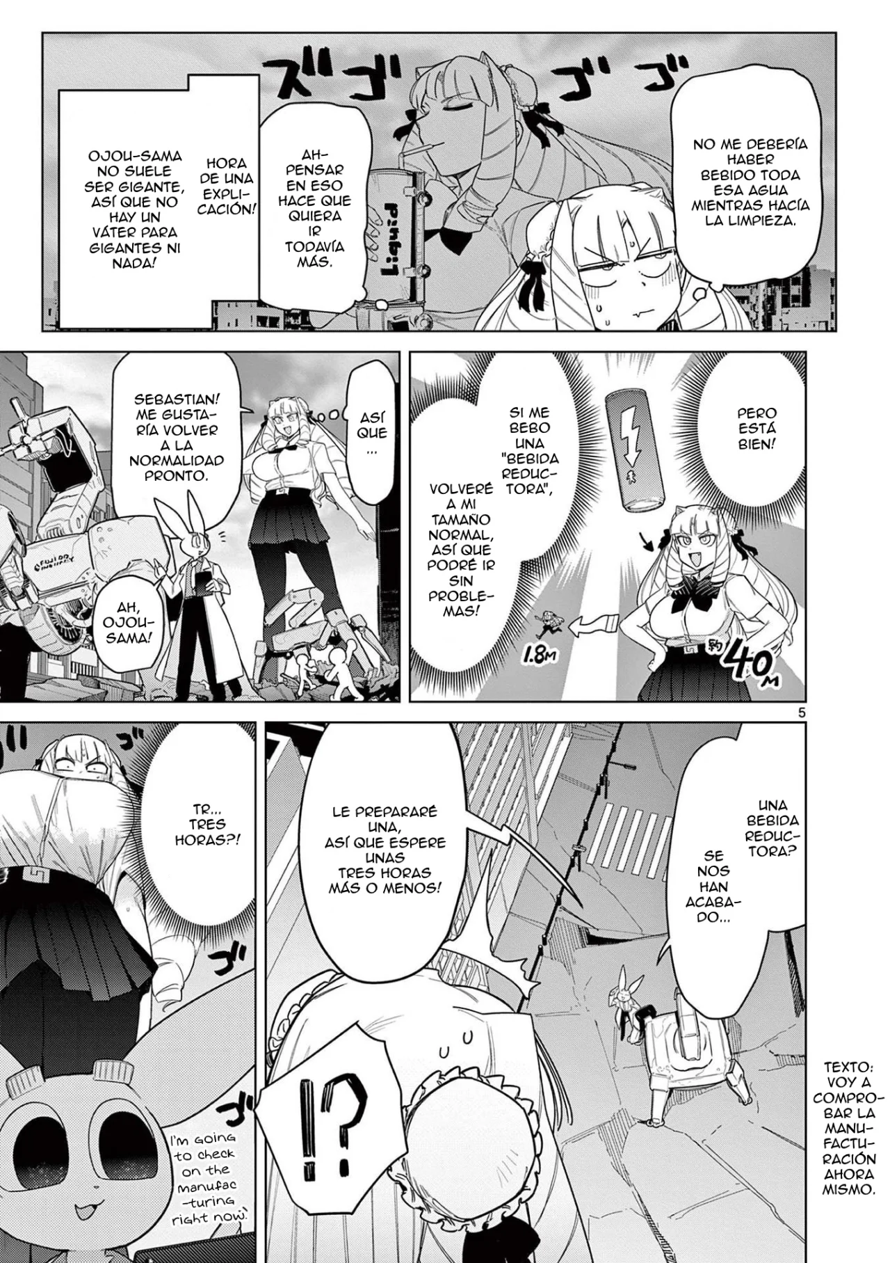 Giant Ojou-sama Capítulo 50 - Page 5