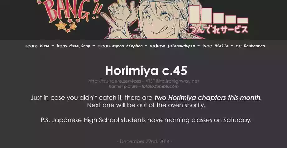 Horimiya Capítulo 45 - Page 14