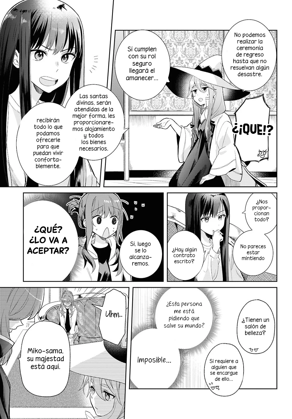 Muryoku Seijo to Munou Oujo ~Maryoku Zero de Shoukansareta Seijo no Isekai Kyuukokuki~ Capítulo 1 - Page 17