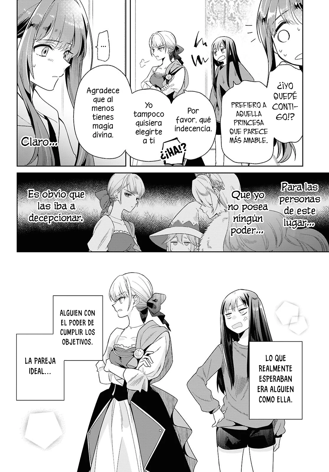 Muryoku Seijo to Munou Oujo ~Maryoku Zero de Shoukansareta Seijo no Isekai Kyuukokuki~ Capítulo 1 - Page 32