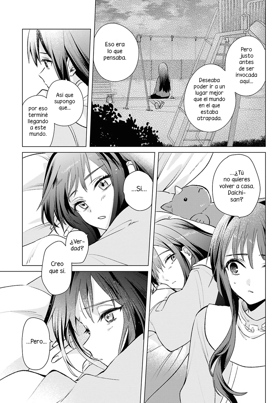 Muryoku Seijo to Munou Oujo ~Maryoku Zero de Shoukansareta Seijo no Isekai Kyuukokuki~ Capítulo 11 - Page 23
