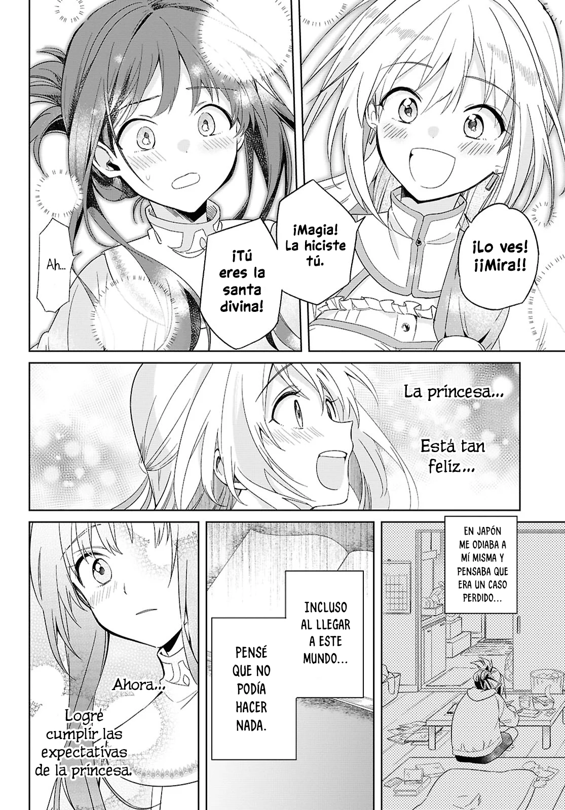 Muryoku Seijo to Munou Oujo ~Maryoku Zero de Shoukansareta Seijo no Isekai Kyuukokuki~ Capítulo 2 - Page 16