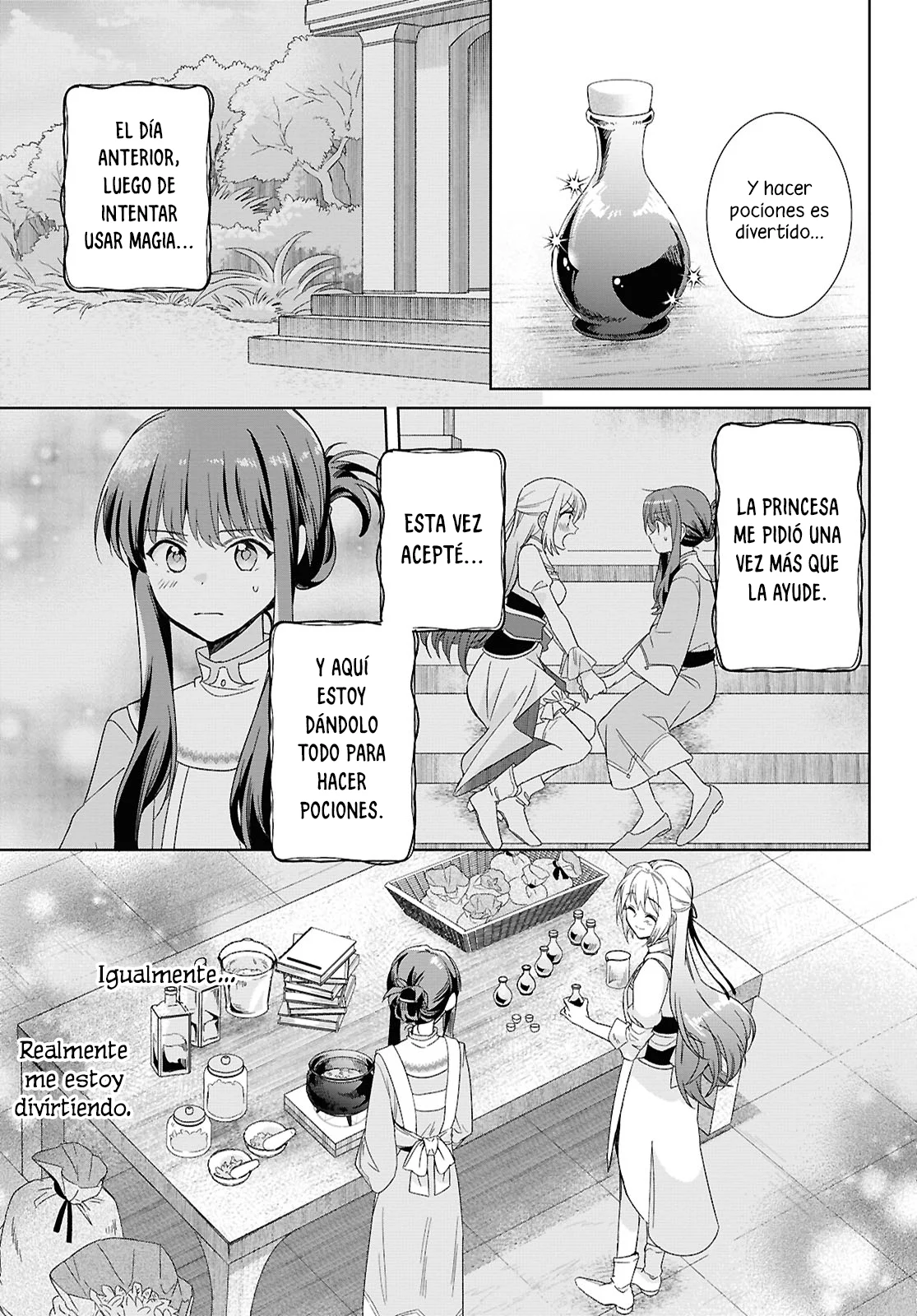 Muryoku Seijo to Munou Oujo ~Maryoku Zero de Shoukansareta Seijo no Isekai Kyuukokuki~ Capítulo 3 - Page 5