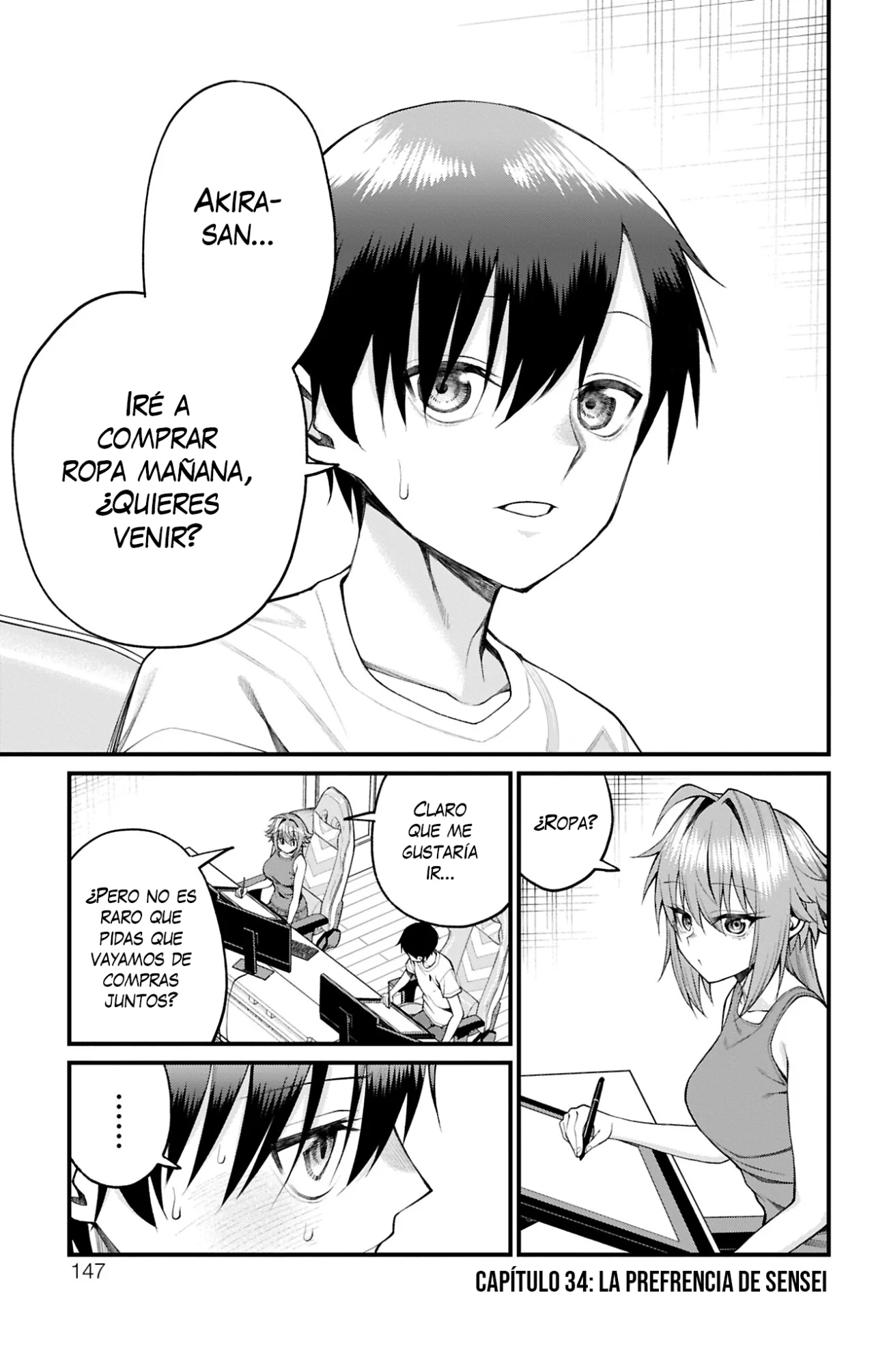 Akanabe sensei wa Tereshirazu Capítulo 34 - Page 2