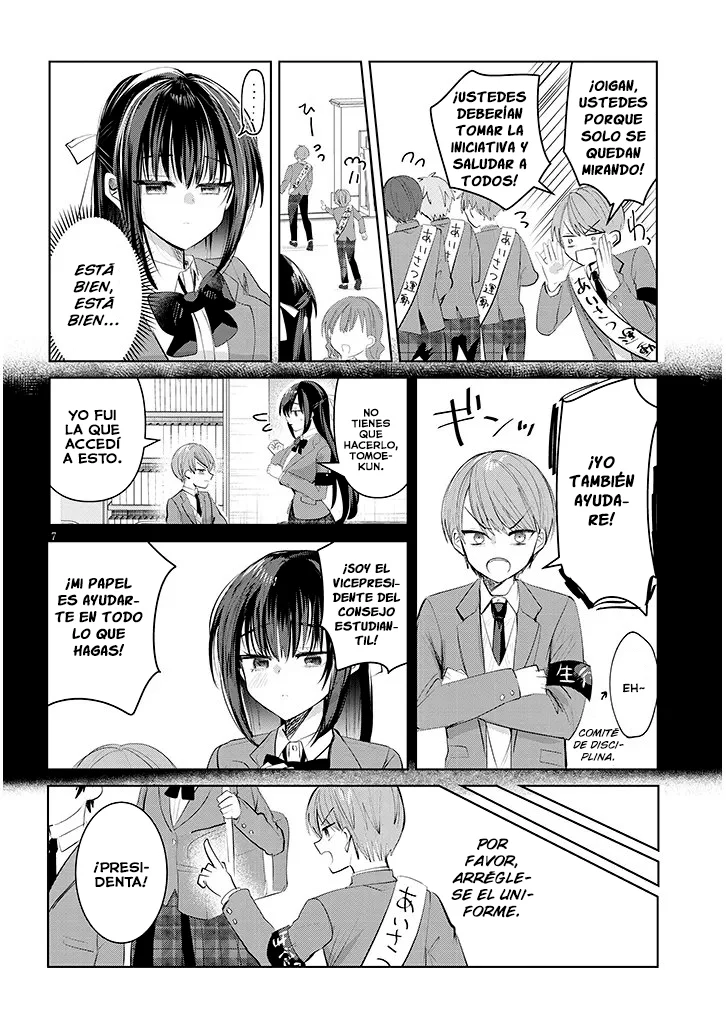 Kotowarenai Kaichou wa Tomoe-kun ni dake Shite Agetai Capítulo 1 - Page 8