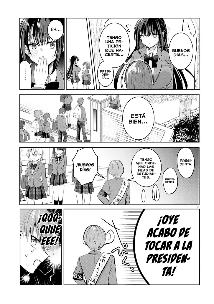 Kotowarenai Kaichou wa Tomoe-kun ni dake Shite Agetai Capítulo 1 - Page 9