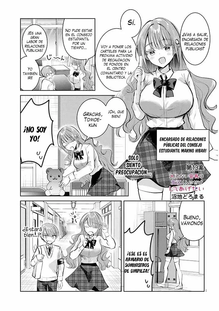 Kotowarenai Kaichou wa Tomoe-kun ni dake Shite Agetai Capítulo 13 - Page 5